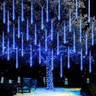  Christmas Lights Outdoor  288led Meteor Shower Rain Lights 12 288 Led Blue