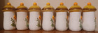 Set Of 7 Vintage 1970s Merry Mushroom Spice Shaker Jars Sears Roebuck Japan 4 5 