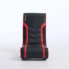 Foldable Gaming Rocker Floor Chair With Rgb Led Lights  Ergonomic Pu Leather