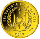 Djibouti 100 Francs 2019 Proof 0 5g 0 585 Gold  napoleon Bonaparte 