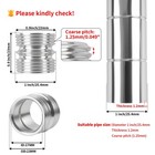 1 2 Mm Coarse Thread Connectors For 25 4mm  1 Outside Diameters Wire Shelving   