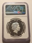 2021 Ngc Pf70 Ucam Niue Disney Pixar Monsters Inc  1 Oz Silver Colorized  2 Coin