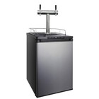 4 Keg Capacity Beer Dispenser-double Tap Stainless Steel Kegerator Homebrewers