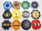 Fallout Casino Inspired Multi-stripe Poker Chips Or Keychains  12 Designs 