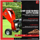 Greatcircleusa Manual 7 -hp Gas Wood Chipper  3-in Maximum Branch Diameter New