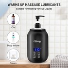Massage Oil Warmer Bottle Professional Electric Single Heating  Black 