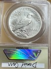 1917 Peace Silver Dollar Dan Carr Broken Sword Overstrike Token Anacs Ms 69 O s