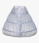 Kids Crinoline Petticoat With 3 Hoops  Full Length Flower Girl Underskirt 