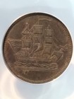 Half Penny Ships Colonies   Commerce Prince Edward Island Pe 10-40 Anacs Token