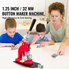 Button Maker Machine Badge Pin Machine 1 25  32mm 500 Free Parts Press Kit