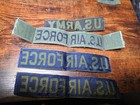  4  Vintage Original Us Air Force   Army Embroidered Military Uniform Patches 