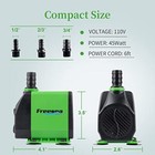 Fountain Submersible Water Pump 800gph 45w Adjustable Ultra Aquarium 3 Nozzles