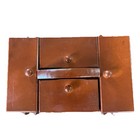 Singer Vintage Wood Sewing Box Caddy Fold Out Keepsake 8  X 5    Notions Accordion