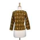 Vintage 60s Novelty Teenage Girls Names Ribbed Corduroy Wool Trim Sweater Top