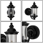 1 12 Scale Miniature Outdoor Lamp Set     Led Lights With Plastic Shade For Dol   
