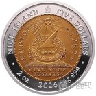 1787 Fugio Cent Greatest Us Coins 2 Oz Silver Coin 5  Niue 2026