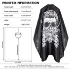 64x56 Inch Professional Barber Cape For Men - Waterproof Hair Cutting Cape With