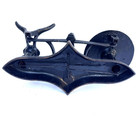 Rare Antique Gurneys 10lb Cast Iron Balance Scale Tin Bowl Mercantile