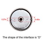 5 Pcs Dg64-00473a Top Burner Control Knob Replacement For Samsung Gas Range Oven