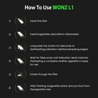 Wonz L1 Tobacco Filter heated Tobacco Device Filter Out Tar cigarette Filter Tip