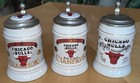 3 Vintage Rare Set Of 1991 92 93 Chicago Bulls Championship Steins All  594 Mint