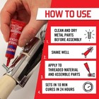Loctite Threadlocker Red 271 - Permanent Thread Lock Glue For Nuts  Bolts   