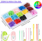 270pcs Stitch Markers Crochet Knitting Clips With 6 Large Eye Sewing Needles  15