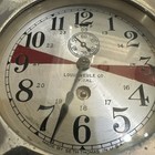 Vintage Ww 2 U s  Navy Seth Thomas Ships Radio Clock Runs W key 4    Dial