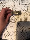 Antique Vintage Om Mantra Silver Cuff Bracelet