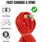 3 Pack 10ft Usb Charger Cable Data Sync Charging Cord For Iphone 14 13 12 11 Xr