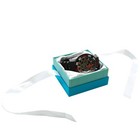 Wholesale Lot 24 Aqua Striped Square Bracelet Watch Jewelry Packaging Gift Box