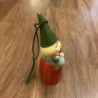 Vtg 1980 Unieboek Gnome Woman W Mouse Plastic Figure Miniature 3 5  Ornament 