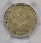 1853 3 Cent Silver  Pcgs Au58