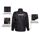 Premium Grain Leather Welding Jacket - Black Fr Heavy Duty Cow Grain Leather