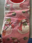Vtg 1982 Papercraft Christmas Gift Wrapping Paper  Pink Snowmen  Sealed 50sq Ft