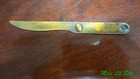 Vintage Brass Advertising Letter Opener Ruler Teachout Sash Door   Glass Columbu