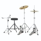 Gretsch Renegade 5pc Drum Set Black Mist W hw   Cymbals