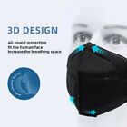 50 100pcs Black Kn95 Face Mask 5 Layer Bfe 95  Disposable Respirator