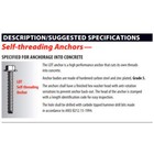 Red Head Tapcon  1 2  X 5  Large Heavy Duty Hex Head Concrete Anchor Screws Ldt-
