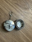 Rare Vintage Captain Morgan Collapsible Metal Drinking Shot Cup On Key Chain