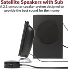 Multimedia Speaker System With Subwoofer  80 Watts Peak Power  Strong Bass