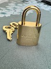 Louis Vuitton Padlock Gold Shinny Lock 2 Key Brass Number 315