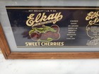 Elkay Sweet Cherries Advertisement Freamed 7 X 14  Excellent Americana
