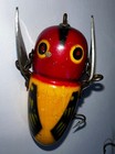 Lot Of  9  Vintage Old Fishing Lures  Most Wooden