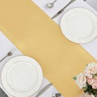 Satin Table Runner Wedding Banquet Party Decoration Light Gold 12x108 5 Pack