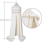Kids Bed Canopy With Frills Cotton Hanging Tent Curtain Net For Reading Nook Hid