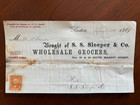 3 1860s Boston Ma Dealer Billheads Grocers Flour Sleeper Briggs Shattuck Dana