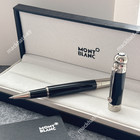 Montblanc Executive Black Rollerball Pen Platinum Accent Writing Gift