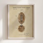 Original Football Patent Art Print Vintage Football Blueprint Wall Art Gift Deco