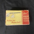 Gillette Valet Auto-strop Gold Razor Original Box Set W 8 Razors Vintage 1950s